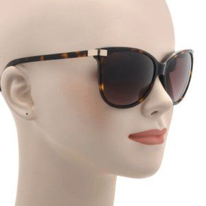 Oscar De La Renta Tortoise Shell Brown Cat Eye Sunglasses NWT!